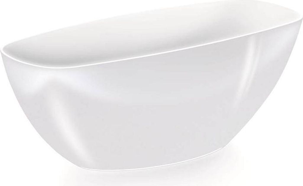 A white oval-shaped planter or bowl.
