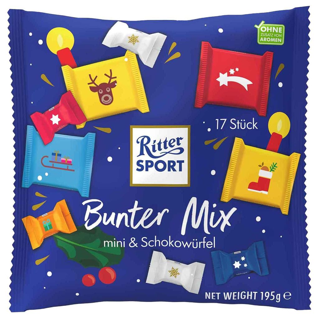 Ritter Sport Bunter Mix 195g Produktbild 
