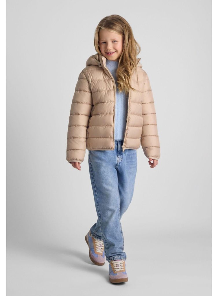 Minoti Steppjacke wattiert Kapuze Beige Gr. 134 für Mädchen