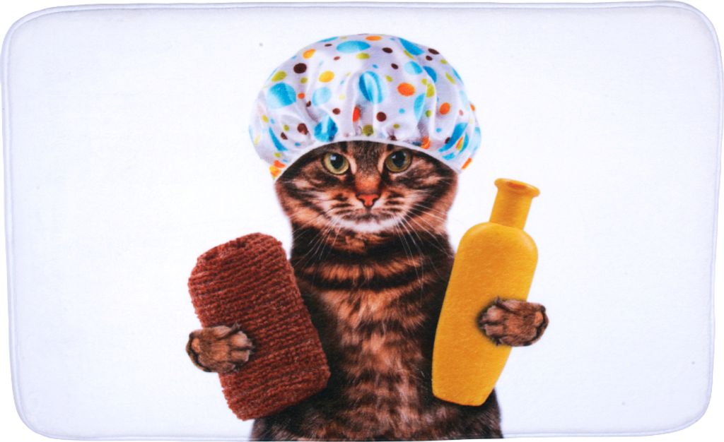 SANILO Badteppich Shower Cat 50 x 80 cm