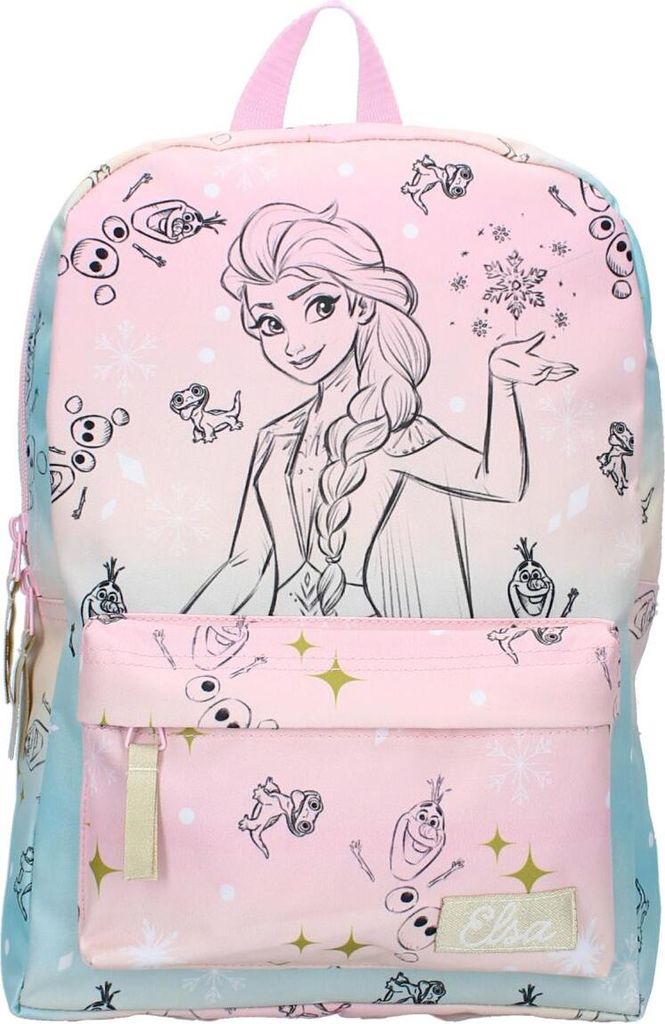 Disney Kinder Rucksack Frozen II – Bunter Schulrucksack mit Elsa & Olaf