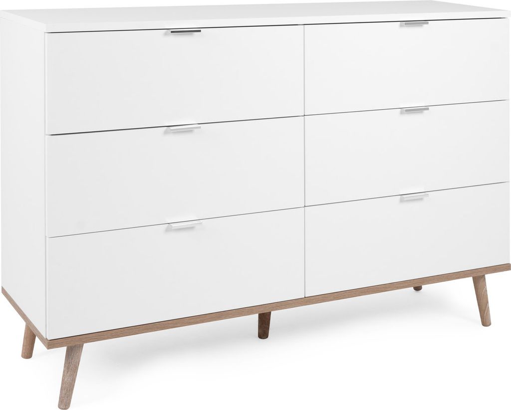Commode Sideboard Blanc Bois Chambre à coucher Penderie Image du produit 