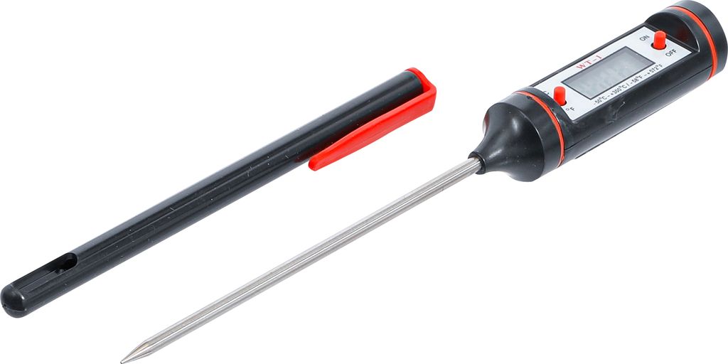 Thermomètre numérique avec sonde de mesure en acier Image du produit 