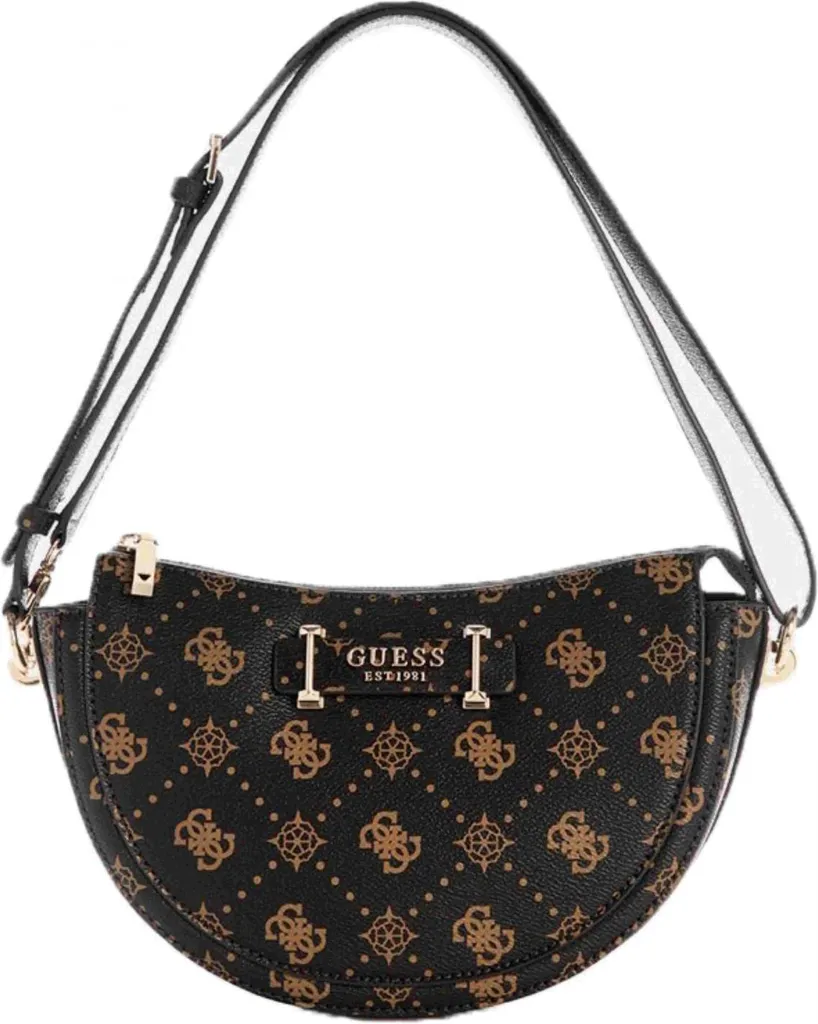 Sac Guess Silia convertible marron, idéal pour le travail et les sorties