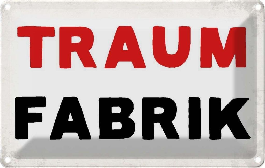 vianmo Blechschild 20x30 cm Traum Fabrik Dekoration Spruch Zitat