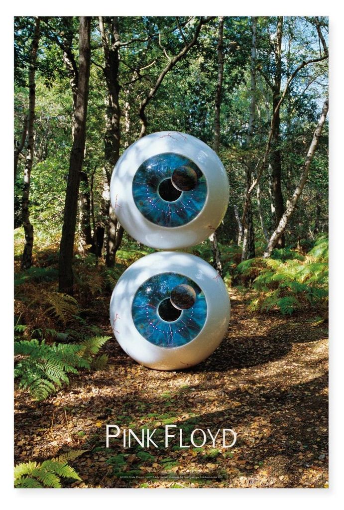 Spreadshirt Pink Floyd Pulse Album Cover Poster 40x60 cm, One size, Weiß