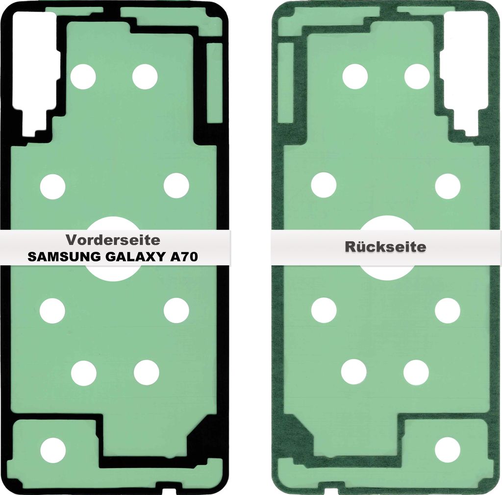 Samsung Galaxy A70 A705F Akkudeckel Klebefolie Kleber Produktbild 