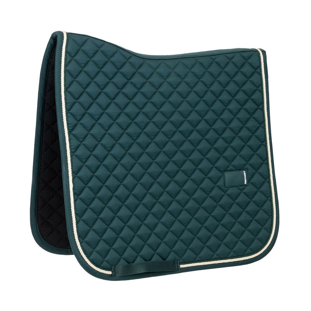 Kentucky Horsewear Dressurschabracke Saddle Pad Diamond Rope Dressage Schabracke Tannengrün Full