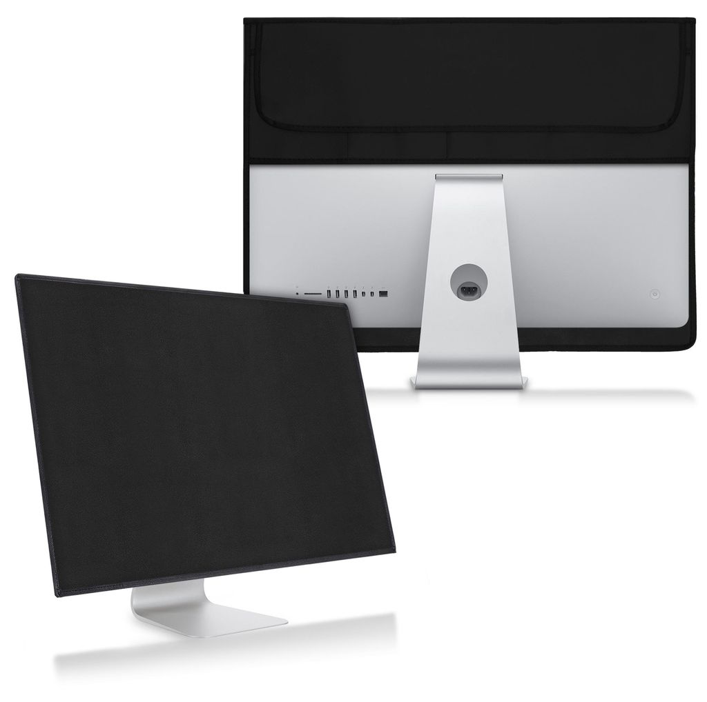 kwmobile Hülle kompatibel mit Apple iMac 27" / iMac Pro 27" - mit Fach für Apple Magic Keyboard, Magic Mouse und Kabel - Schwarz