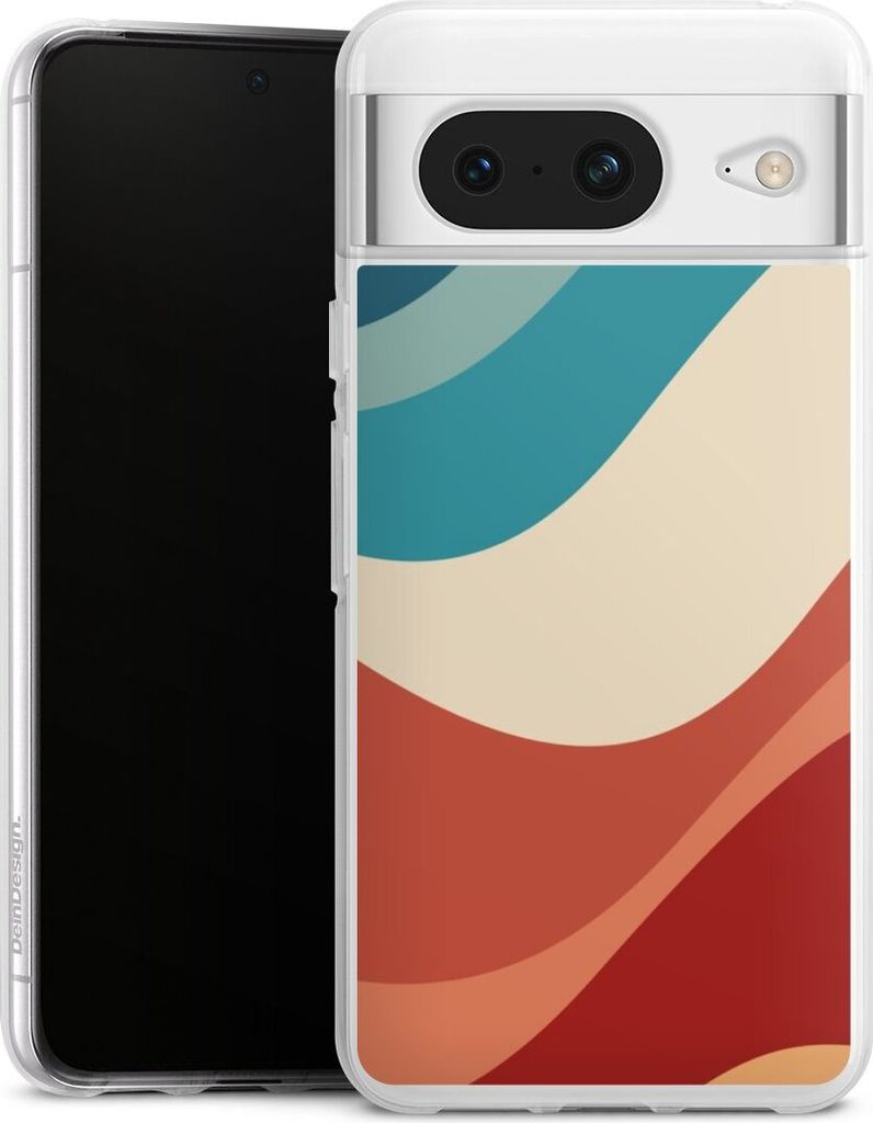 DeinDesign Handyhülle für Google Pixel 8 Silikon Hülle Case Smartphone Schutzhülle Farbe Farbverlauf Welle