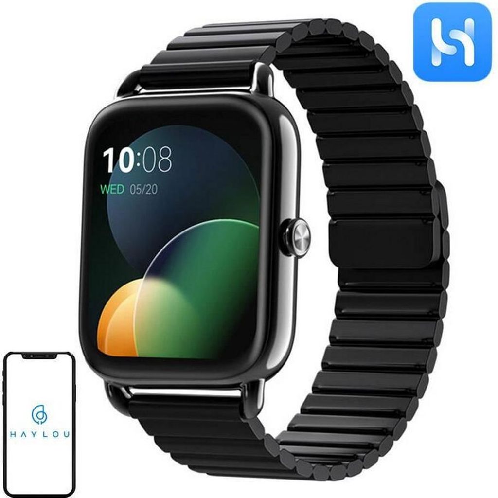 Haylou RS4Plus-Black, 4,52 cm (1.78"), AMOLED, Touchscreen, Produktbild 