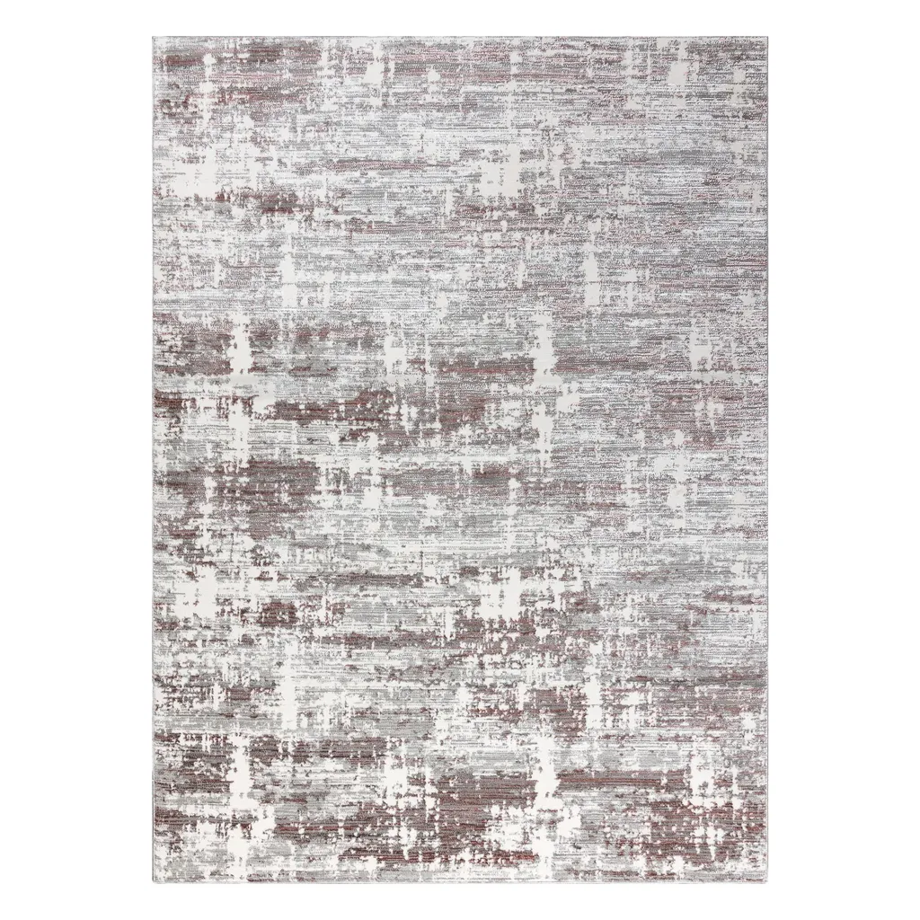 Tapis Abstrait 200x290 - Solution Moderne pour Salon Gris et Rose