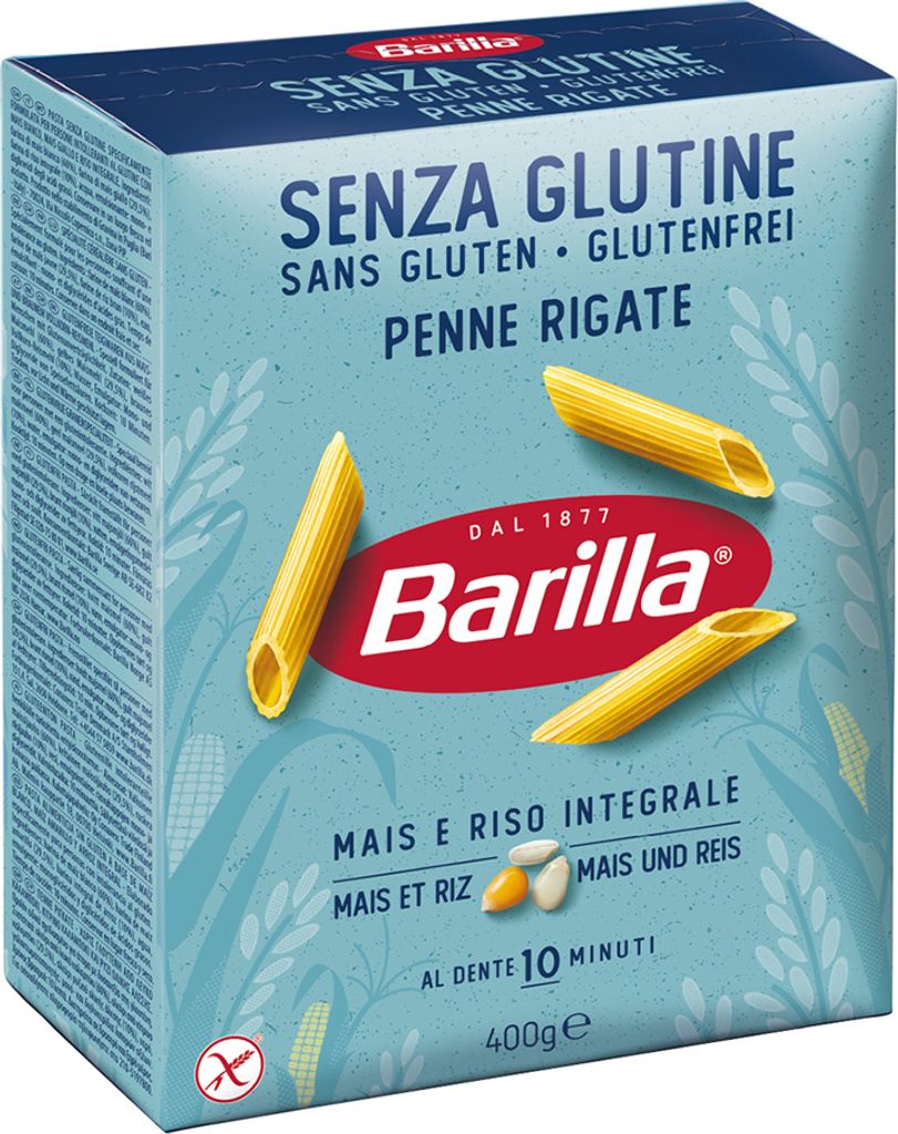 14x Pasta Barilla - Penne Rigate - Senza Glutine - 400g - Italienische Glutenfreie Nudeln