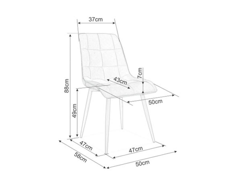 Esszimmerstuhl Küchenstuhl Set Chic braun 6er Set