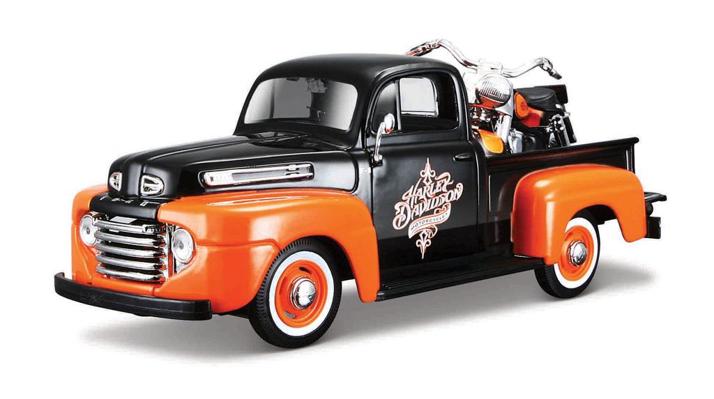 Maisto Ford F-1 Pickup 1948 s FLH Duo Glide 1958 1:24 Produktbild 