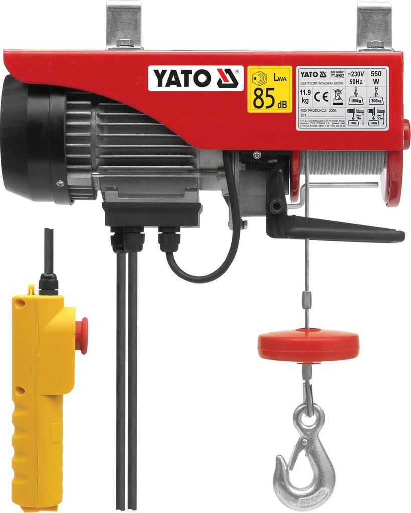 YATO Elektro-Seilzug 500 W 150/300 kg