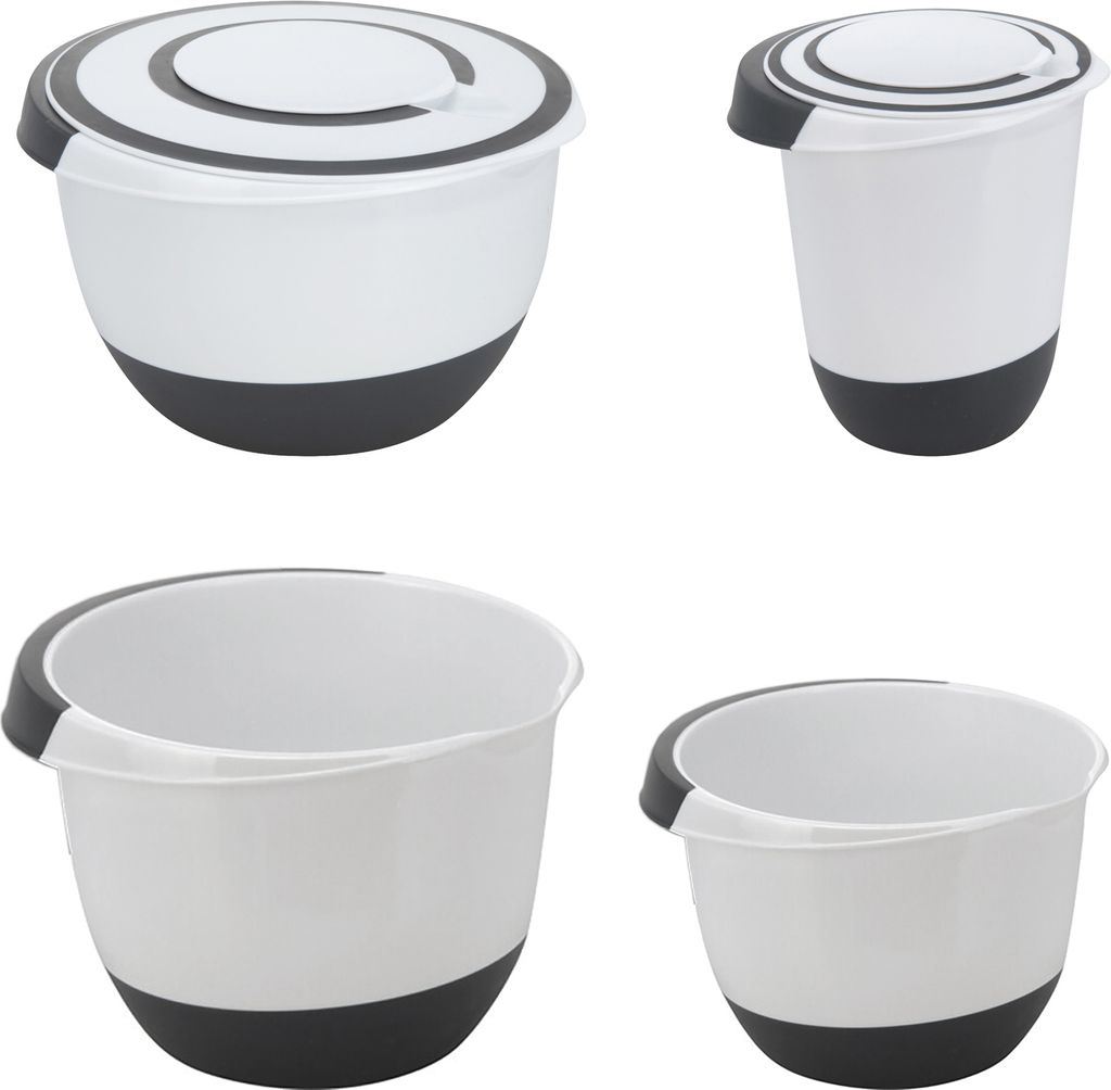 4er Set Rührschüssel Mixschüssel Schüssel 3,5L,5L,1,5L, 2L Produktbild 