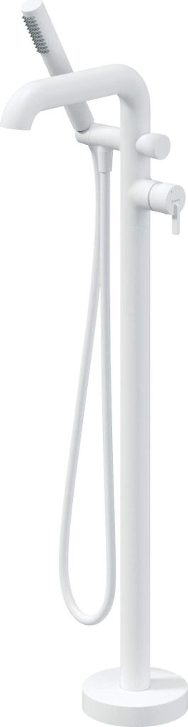 Freestanding bathtub mixer with shower set