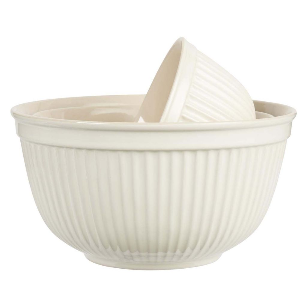 3er Set Schalen, Schüsseln MYNTE Butter Cream cremeweiß D. Produktbild 