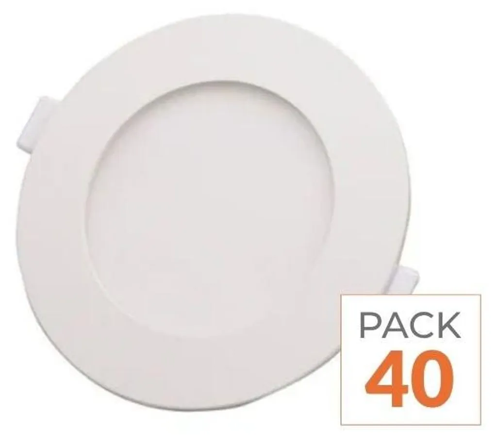 Spot LED Extra Plat 6W Pack 40 : Solution pour Plafond Bas et Étroit