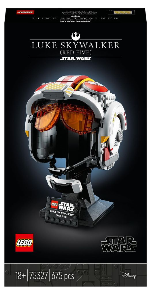 LEGO 75327 Star Wars Helm von Luke Skywalker (Rot Fünf) Produktbild 