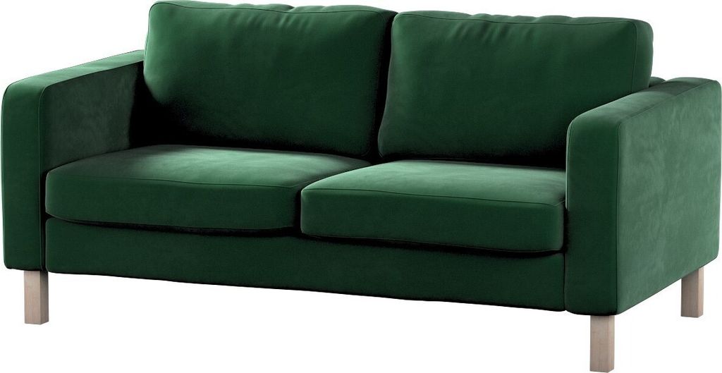 Dekoria Bezug für Karlstad 2-Sitzer Sofa nicht ausklappbar, grün, Sofahusse, Karlstad 2-Sitzer