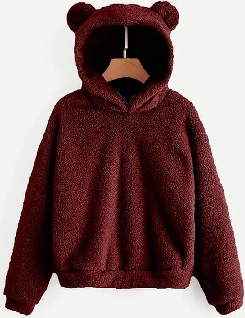 Eleganter Damen Hoodie mit Teddyfleece