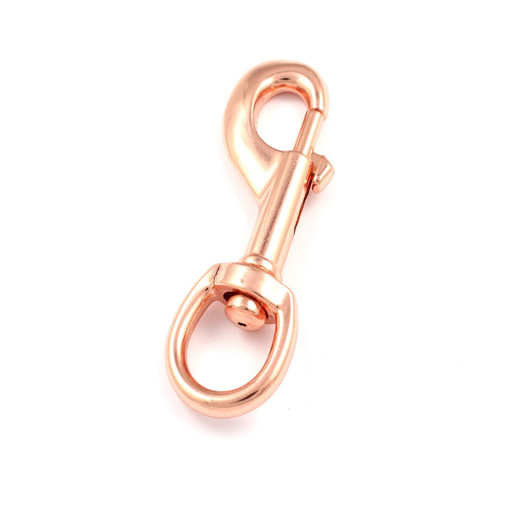 10 Karabinerhaken Rose 85 x 28mm mit Wirbel Gurt B 18mm Karabiner