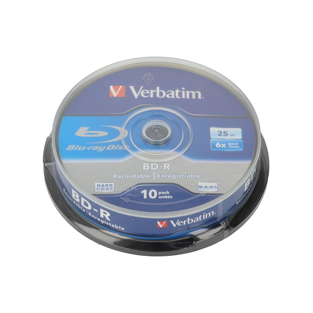 Verbatim Beschrijfbare Blu-ray schijf - BD-R, blanco - 25 Productafbeelding 