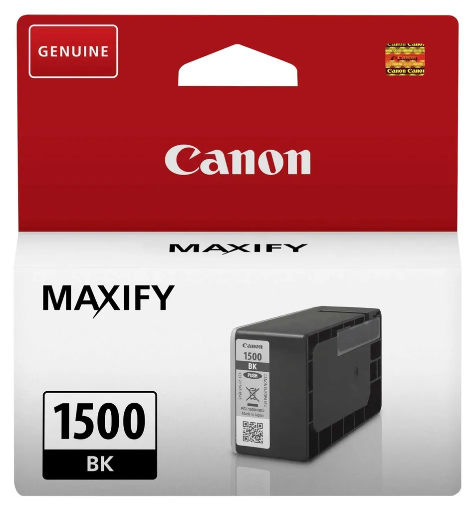 Canon PGI-1500 BK Originale - Inchiostro Nero Pigmentato 12.4 ml
