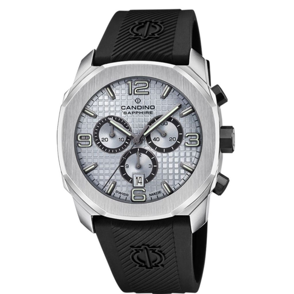Candino Herren Chronograph Uhr Sport Sport Kautschuk Armbanduhr schwarz UC4774/3