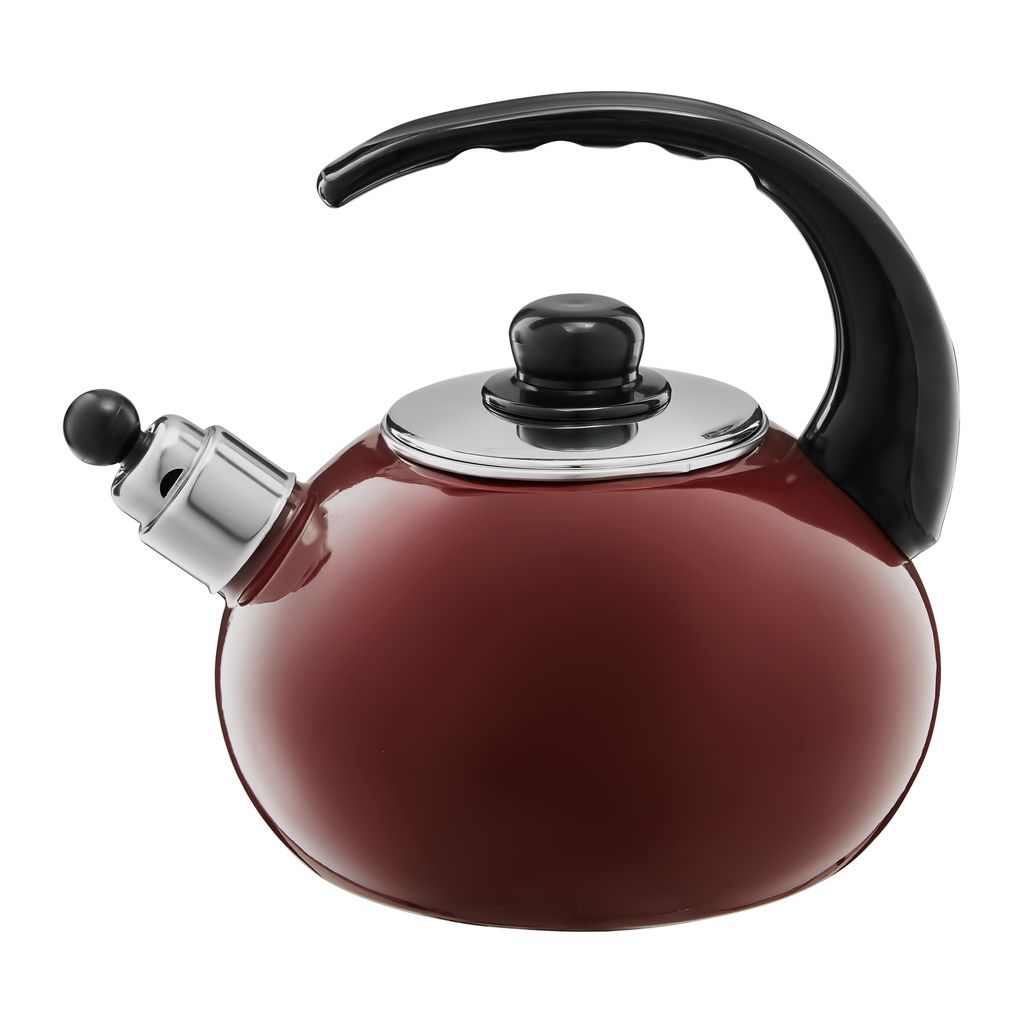 Wasserkessel emalliert 2,5 L induktion rotwein Emalia Olkusz