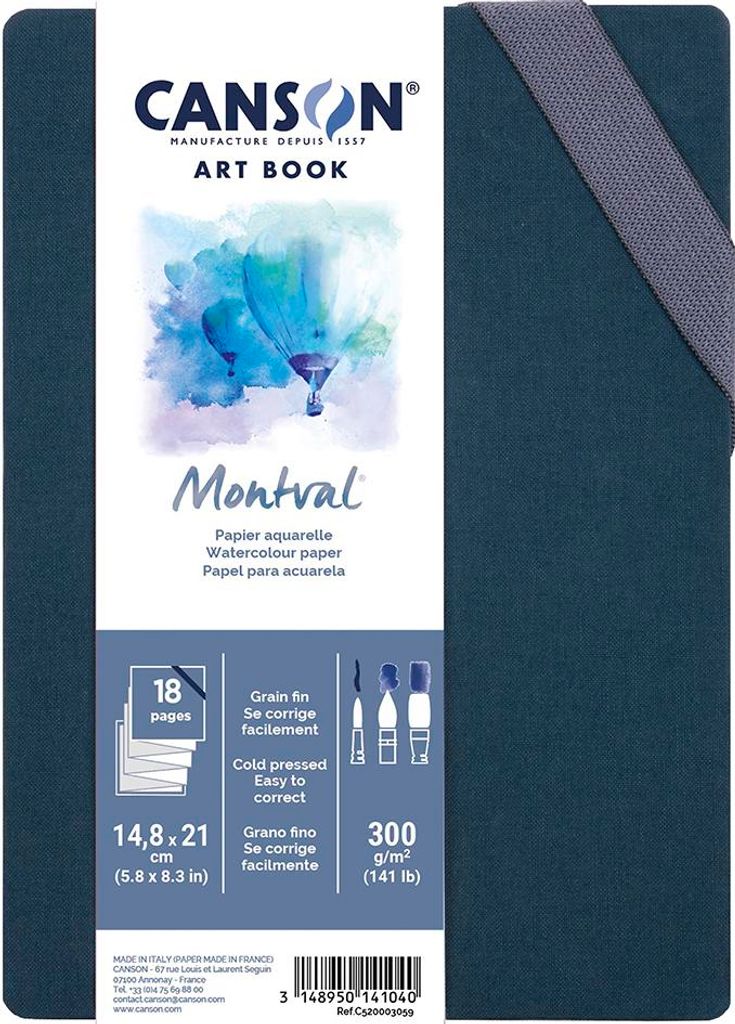 CANSON Skizzenbuch ART BOOK Montval Akkordeon 150 x 150 mm