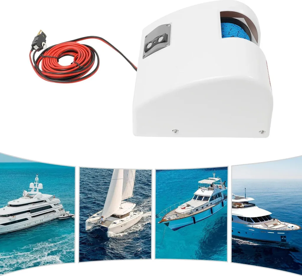 Treuil d'ancrage électrique 12V étanche IP65 spécial navigation mer
