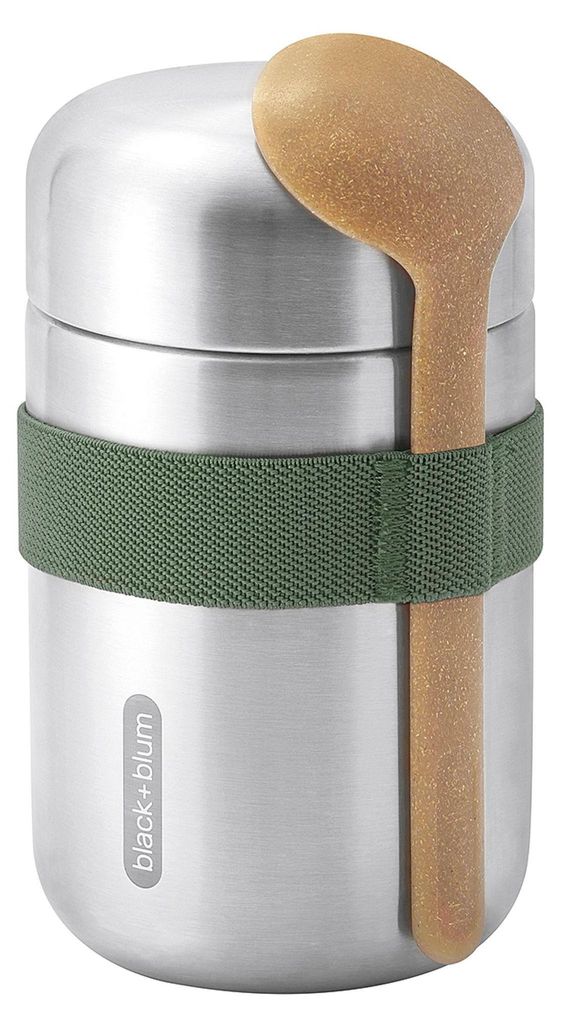 black+blum Thermobecher FOOD FLASK, olive, 400 ml Image du produit 