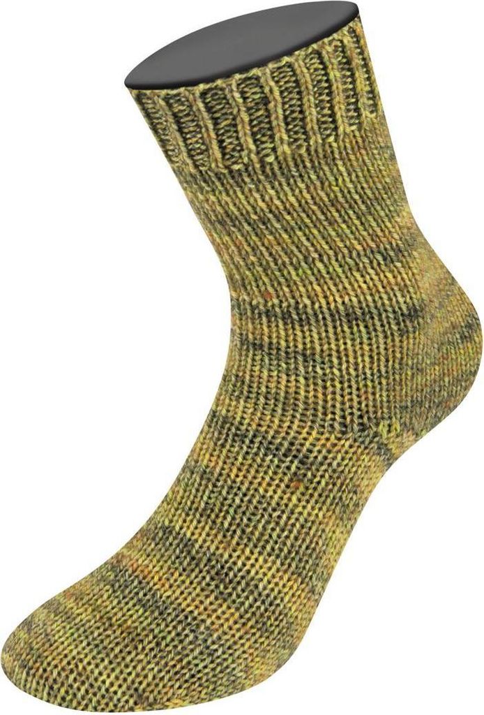 Lana Grossa - Vintage Socks 1001 beige gelbgrün khaki Produktbild 