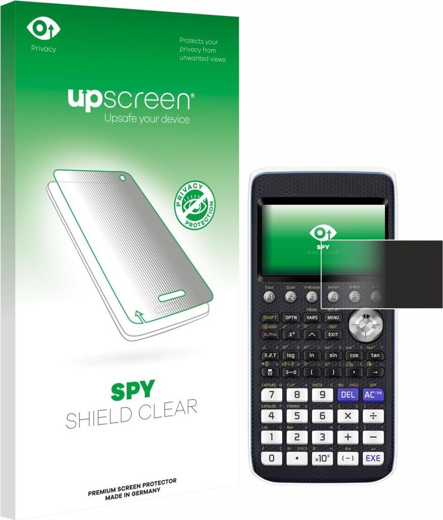 Für Casio FX-CG50 Sichtschutzfolie Schutzfolie upscreen Anti-Spy Privacy Sichtschutz Blickschutz Display Schutz Folie Blaulichtfilter