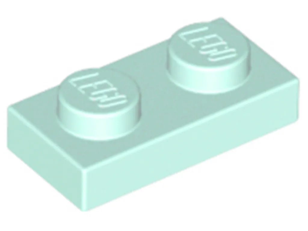 Lego 250x Plaque 1x2 Coloris Light Aqua 3023 - Pack de Briques Plates