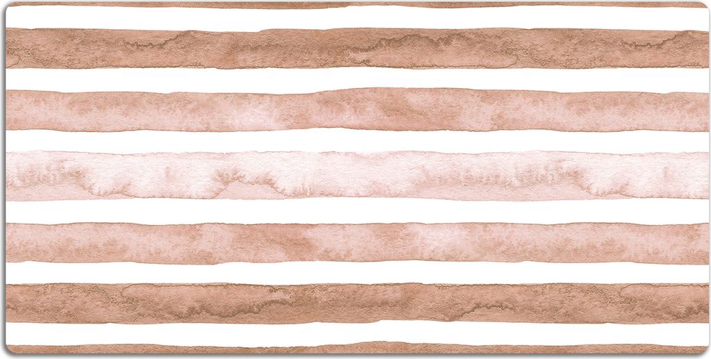 Schreibtischmatte Tischunterlage 120x60 cm Mauspad - Braune Streifen