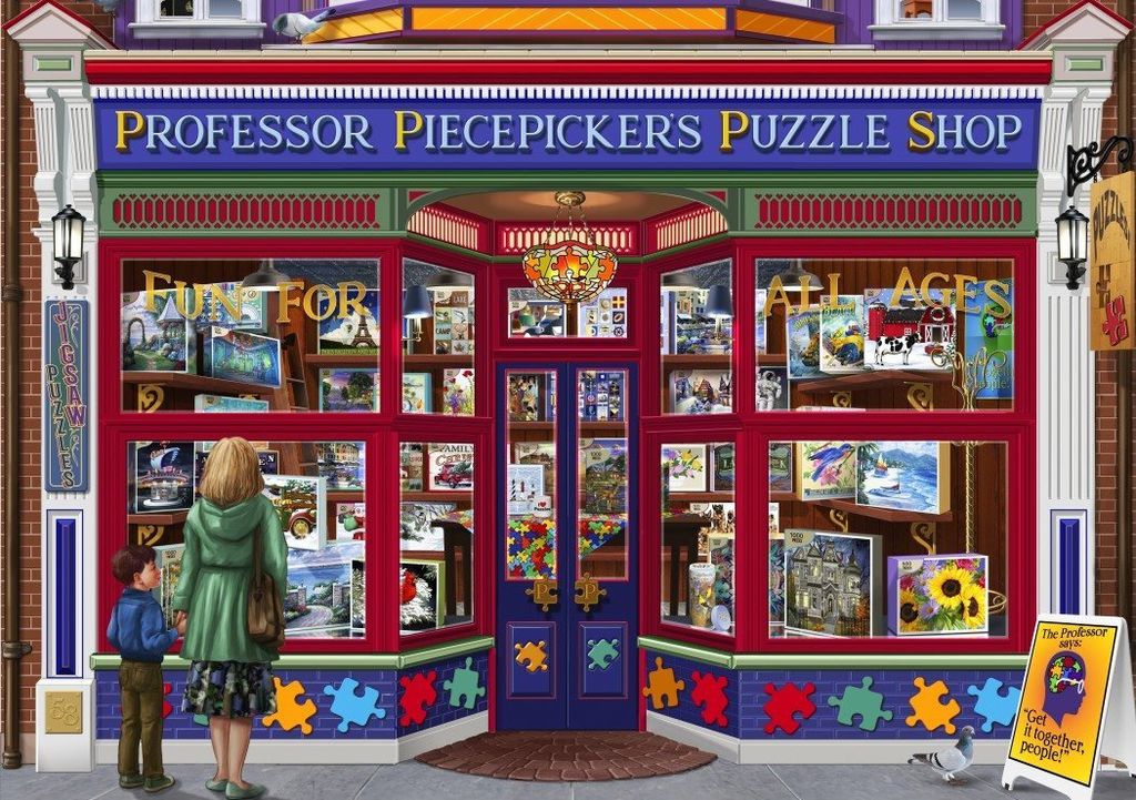 BLUEBIRD Puzzle Professor Puzzle Shop 1500 Teile