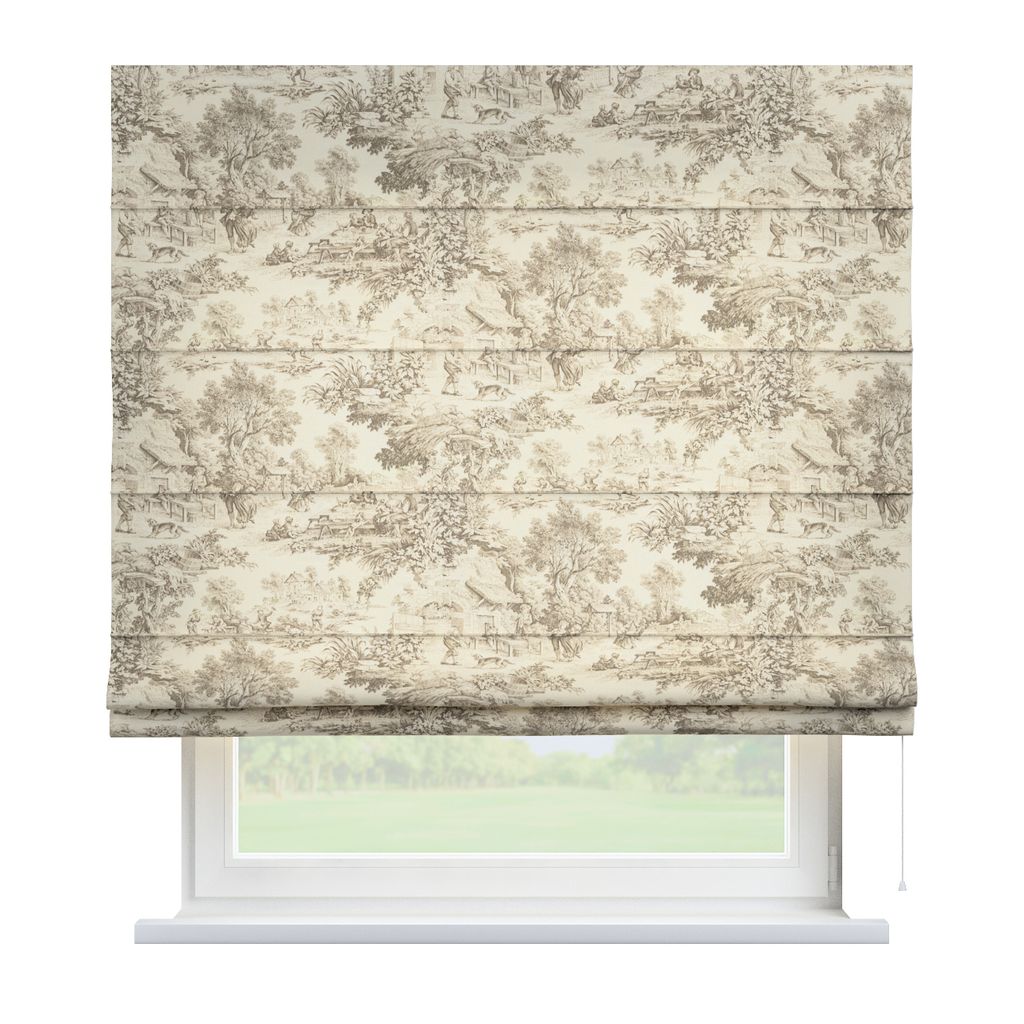 Dekoria Raffrollo Capri, ecru-beige, 100 x 170 cm