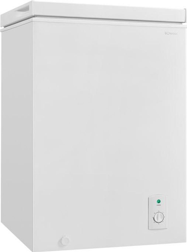 Bomann Gefriertruhe klein 100 Liter | Tiefkühltruhe mit 135 kWh Energieverbrauch | 40 dB | 4-Sterne| herausnehmbarer Gefrierkorb | GT 7355