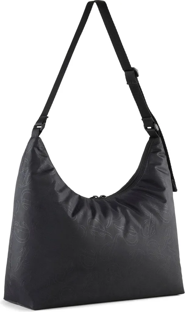 Borsa PUMA Black Pop Slouchy Hobo Bag - Originale Puma Script AOP - 2