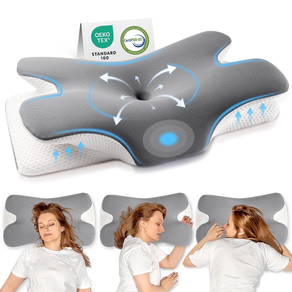 CMYbabee Nackenkissen, Orthopädisches Kopfkissen aus Memory Produktbild 