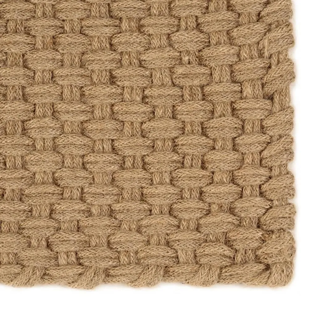 VidaXL Tapis rectangulaire en Jute 160x230 cm style Bohème - Naturel