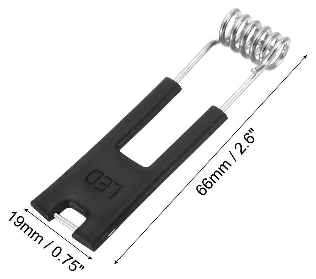 66x19mm Deckenleuchte Federklemmen 24 Pack Emittierende Diode Einbauleuchte Zubeh?r Befestigung Klammern fš¹r Decke Lampe Schwarz