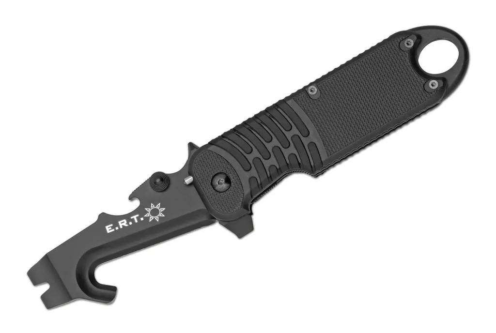 Couteau FKMD E.R.T. Rescue II Noir pour Secourisme et Survie en Mer
