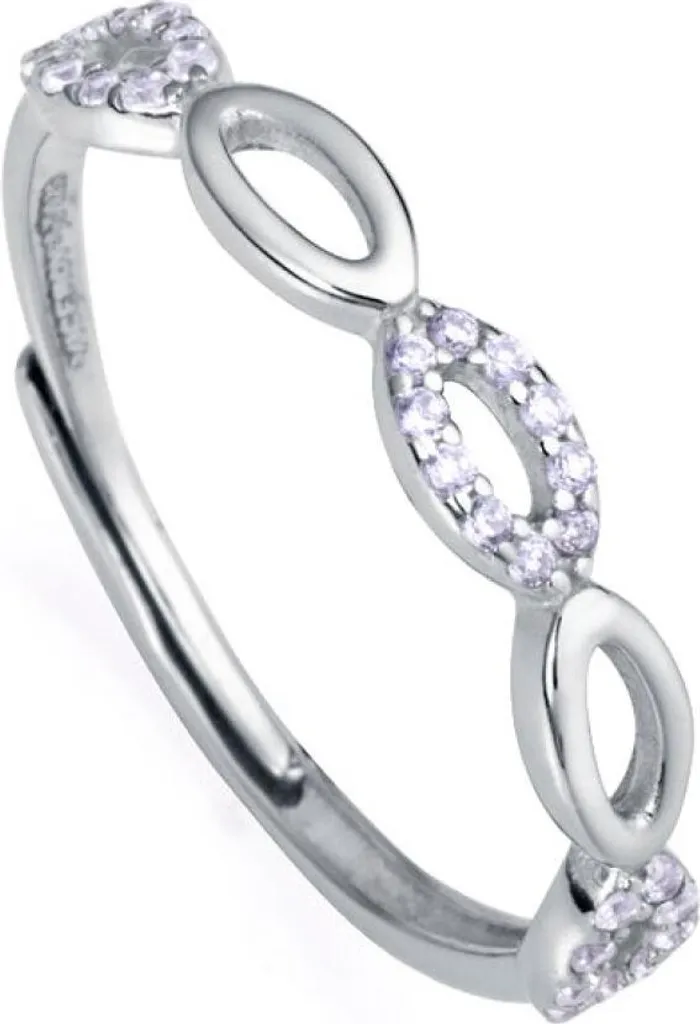 Bague Clasica 13160A013 argent massif et pierre zircone scintillante