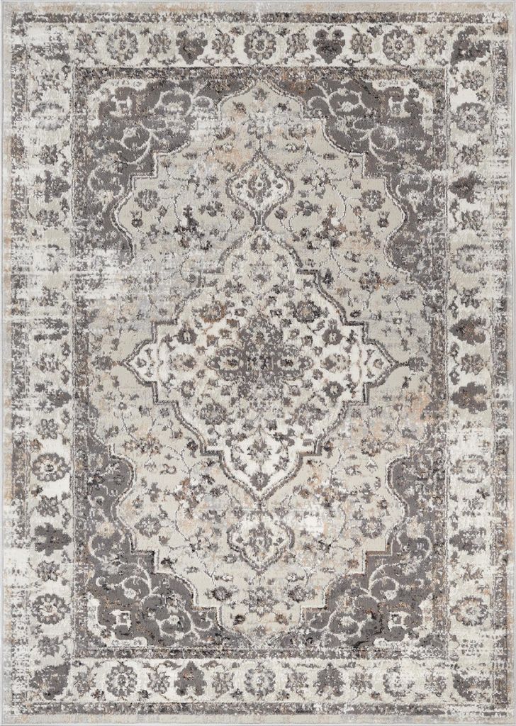 Tapis VALLEY moderne à poils courts gris clair Salon 200 x Image du produit 