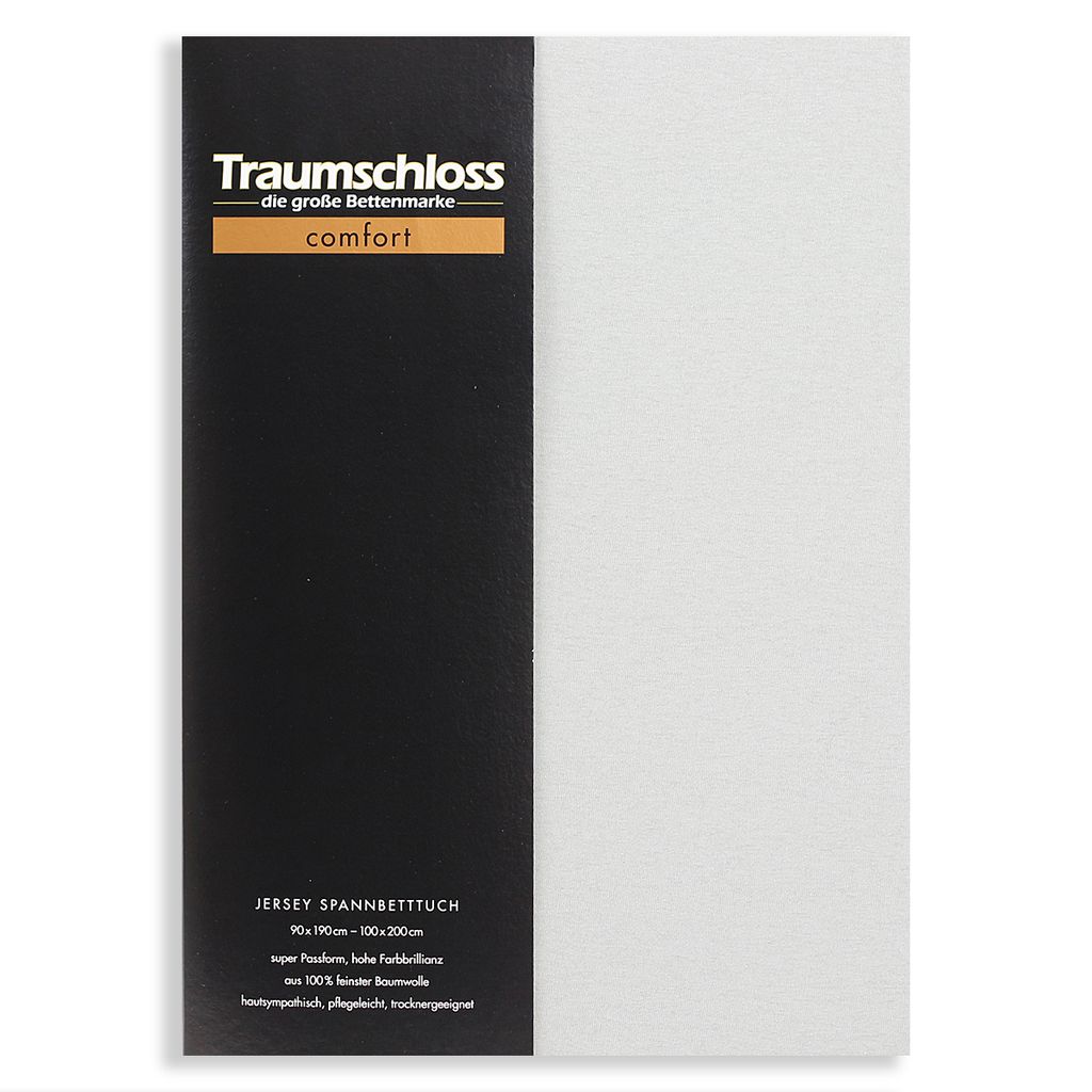 Traumschloss Spannbettlaken Premium - Jersey Baumwolle Mit Elasthan